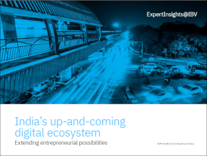 India’s up-and-coming digital ecosystem: Extending entrepreneurial possibilities