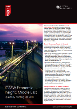 ICAEW Economic Insight: Middle East, Q1 2016