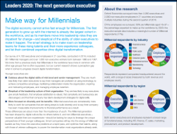 Leaders 2020: The next generation executive | Make way for Millennials