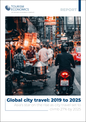 Global city travel: 2019 to 2025