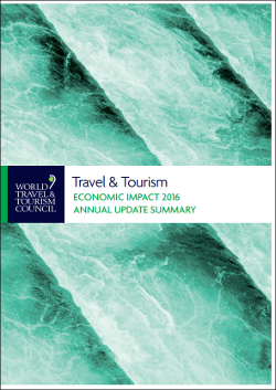 WTTC 2016 Economic Impact Annual Update Summary
