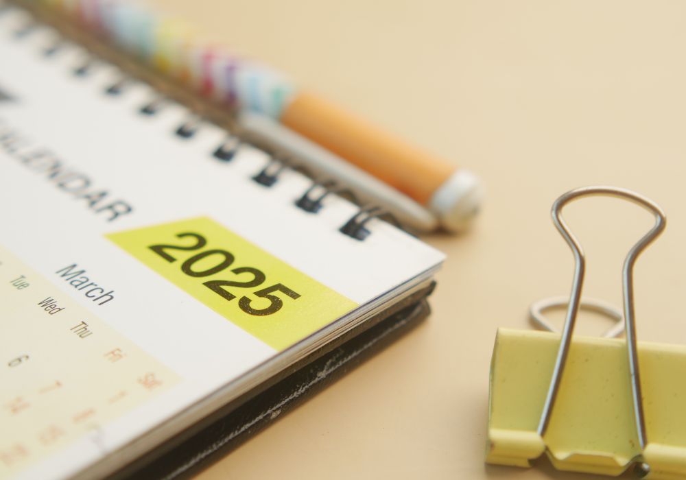 Calendar for 2025 planning