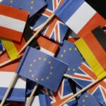 EU and European countries flags