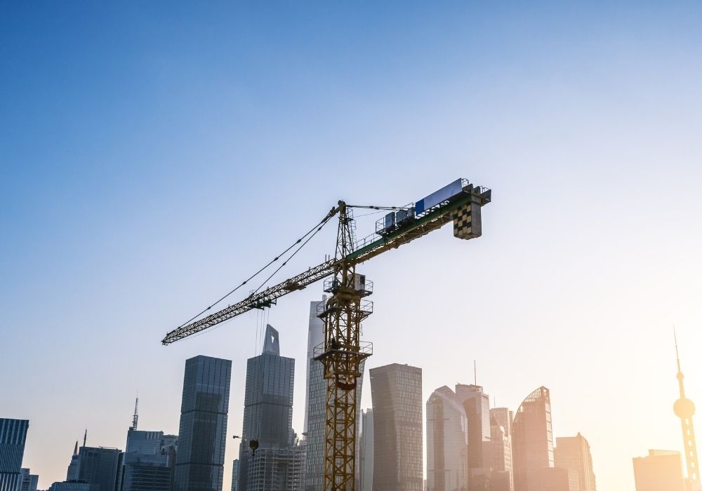 Construction site in China