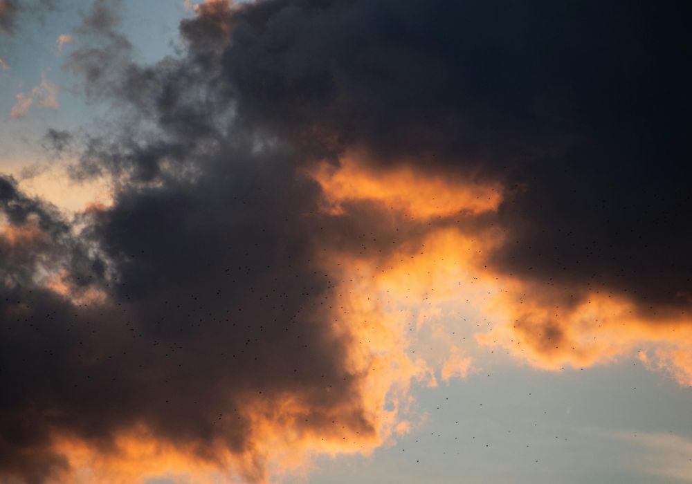 Sunset cloud in Iran